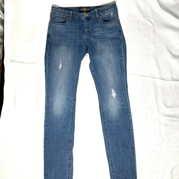 Luck Brand Lolita Skinny Blue Jeans Size 4/27 Regular - Picture 1 of 6